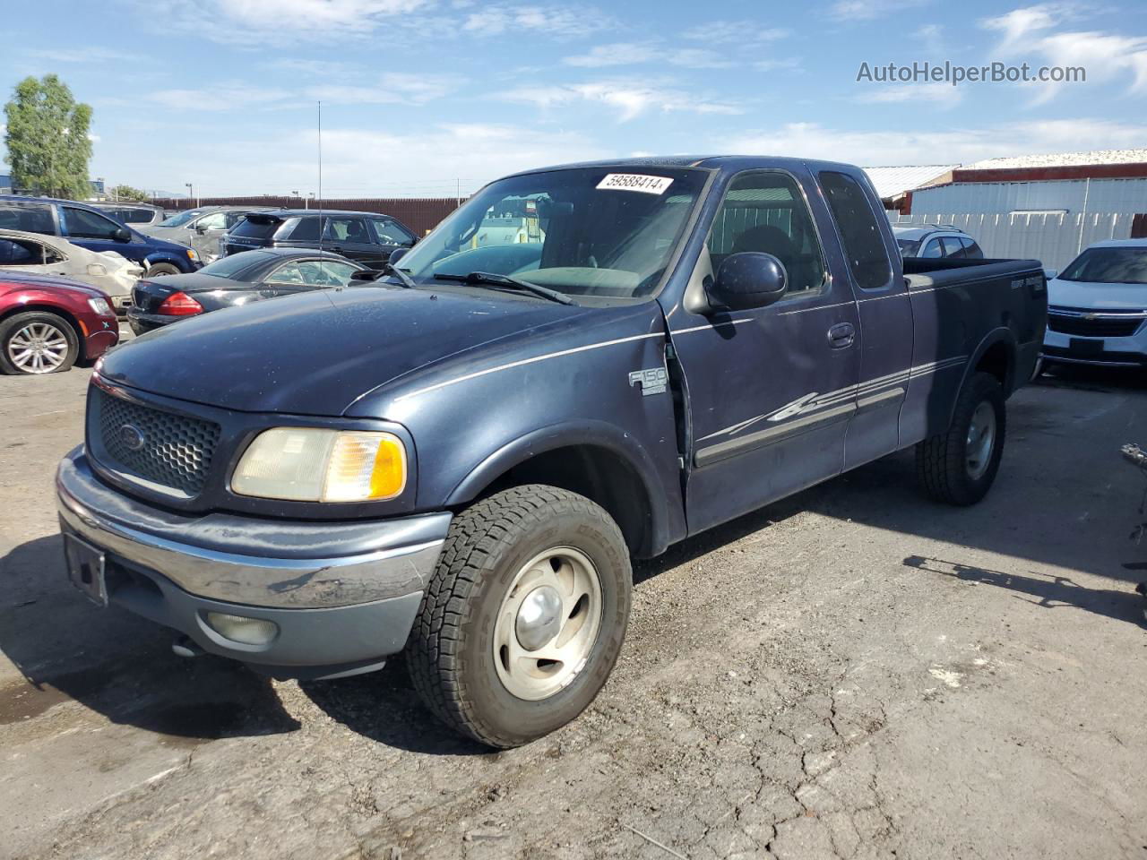 2001 Ford F150  Blue vin: 2FTRX18W01CA23869