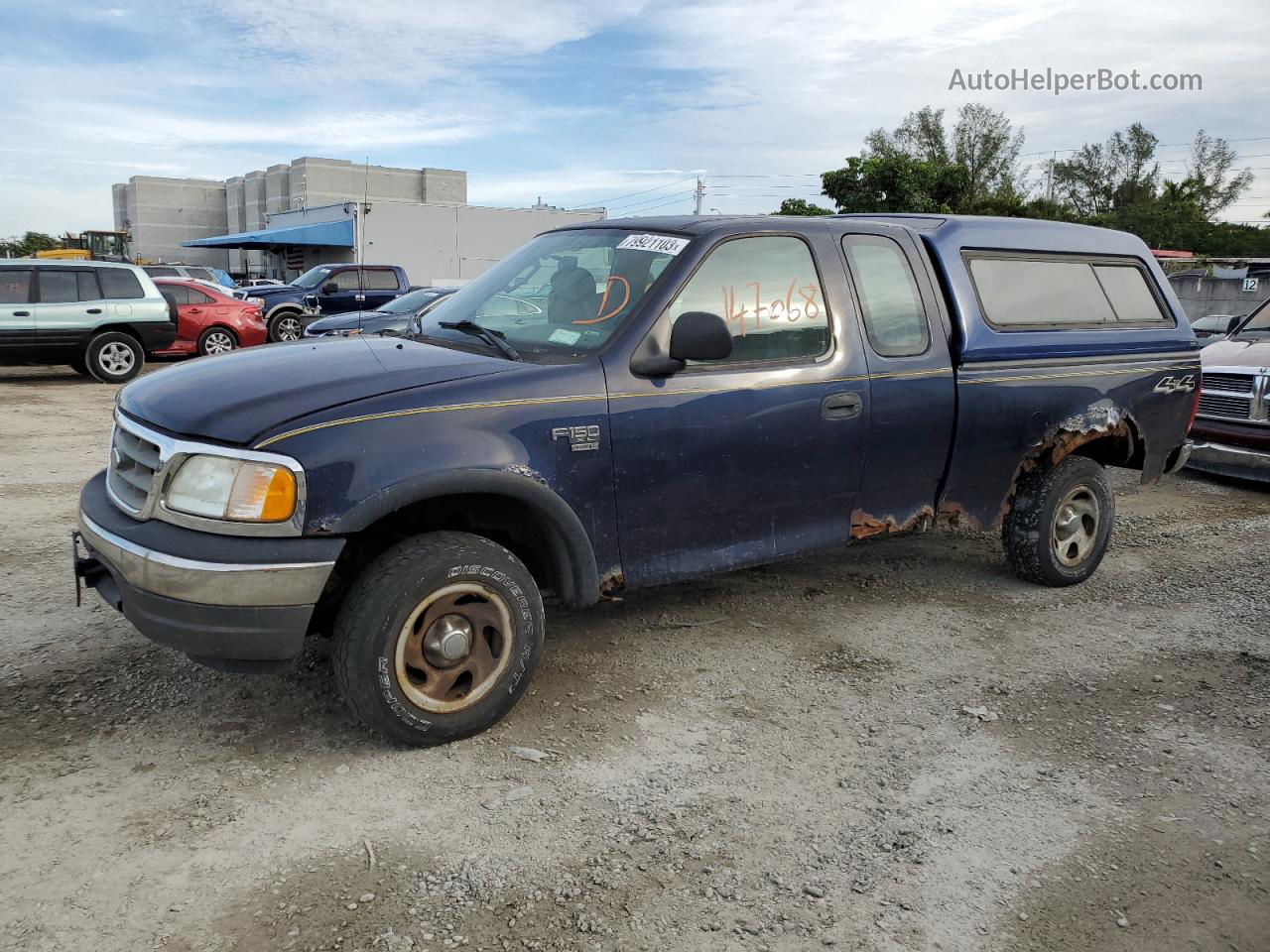 2003 Ford F150  Blue vin: 2FTRX18W83CA59330