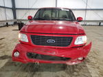 2001 Ford F150 Svt Lightning Red vin: 2FTZF07351CA56712