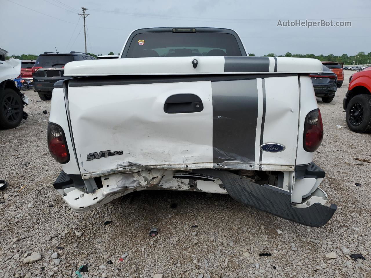 2001 Ford F150 Svt Lightning White vin: 2FTZF073X1CA51540