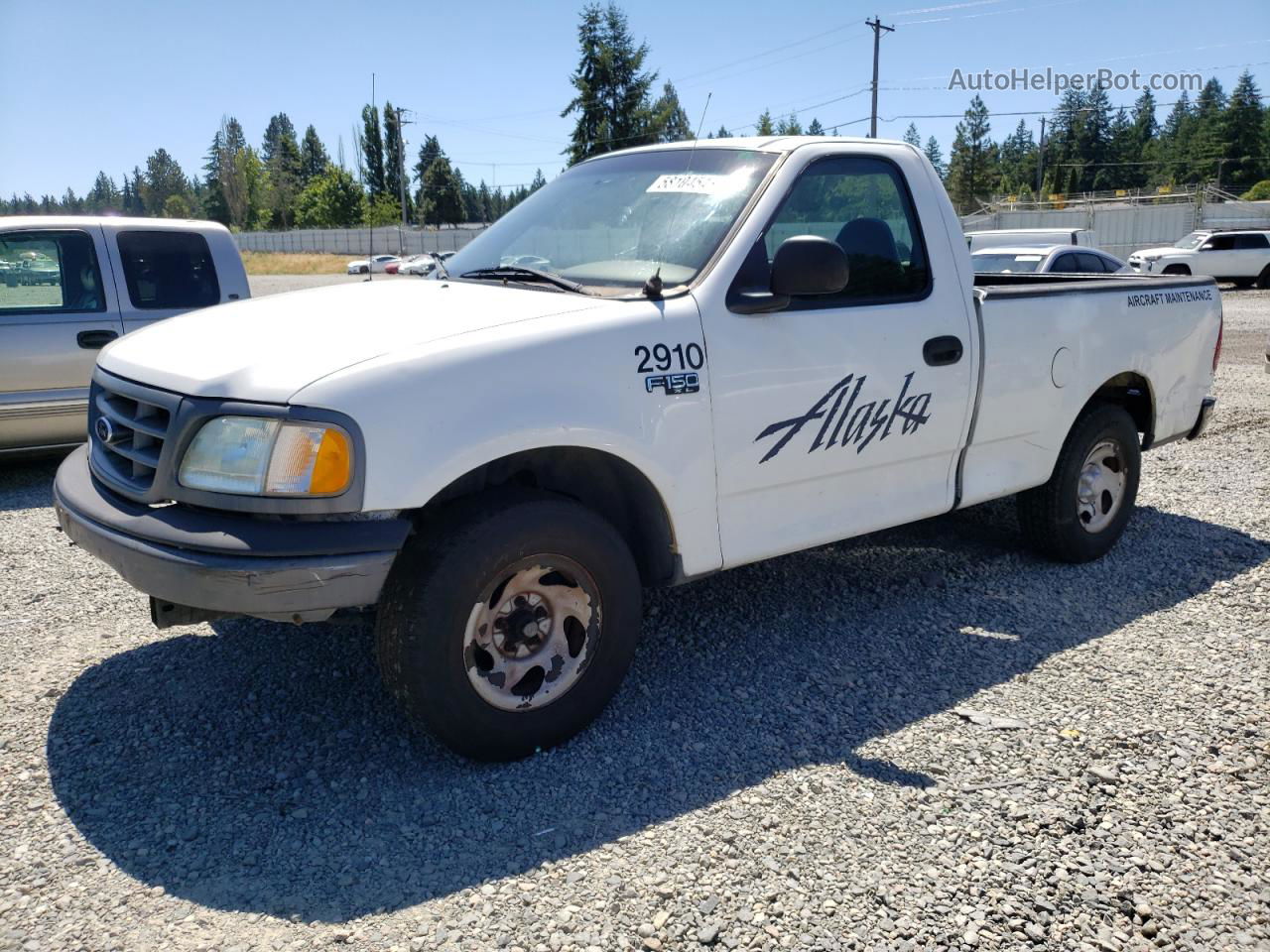 2001 Ford F150  Белый vin: 2FTZF17271CB00724