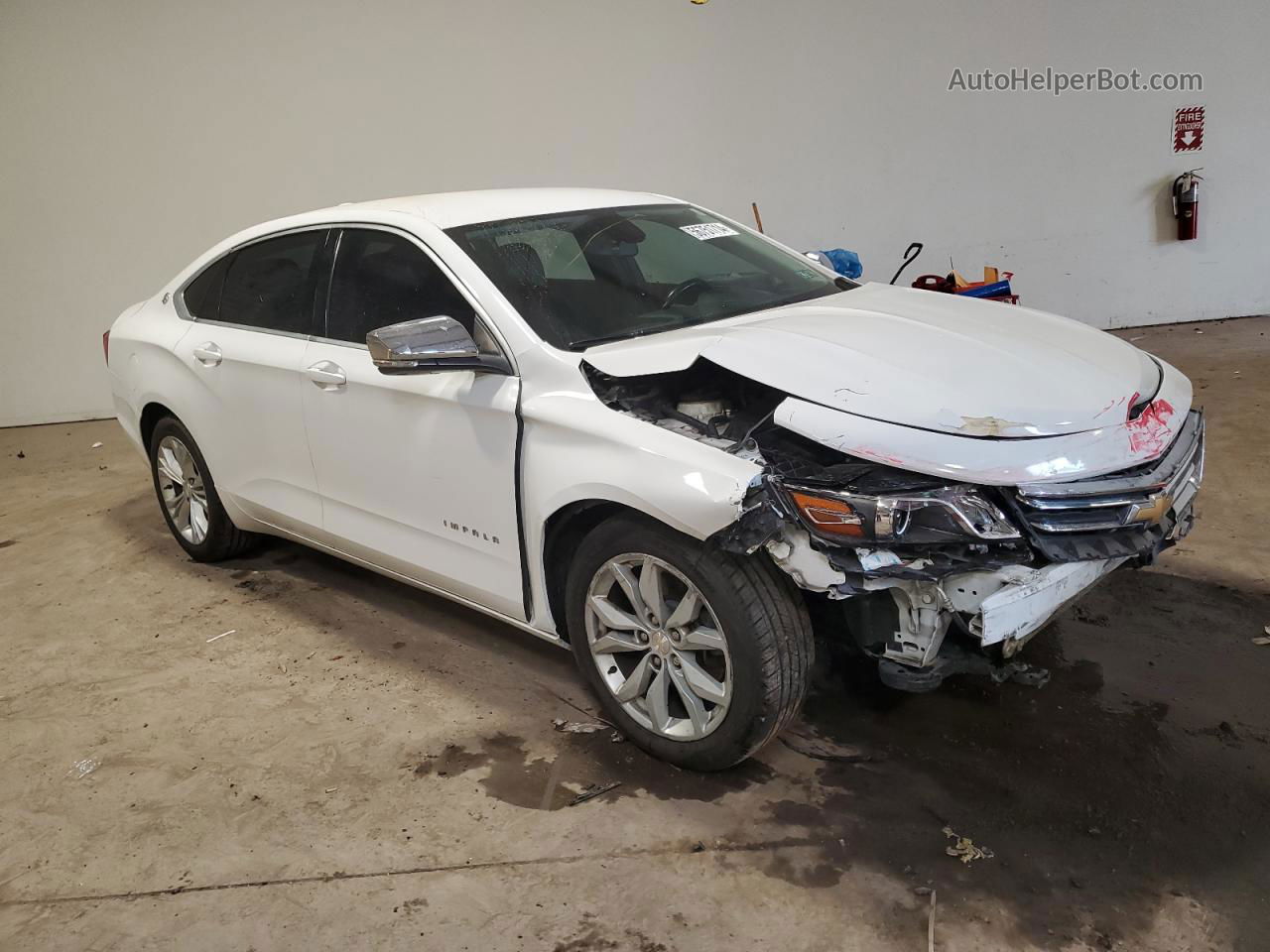 2017 Chevrolet Impala Lt White vin: 2G1105S30H9118987
