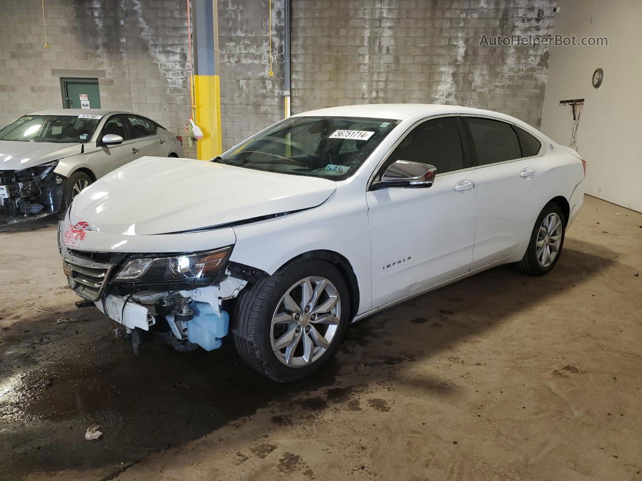 2017 Chevrolet Impala Lt White vin: 2G1105S30H9118987