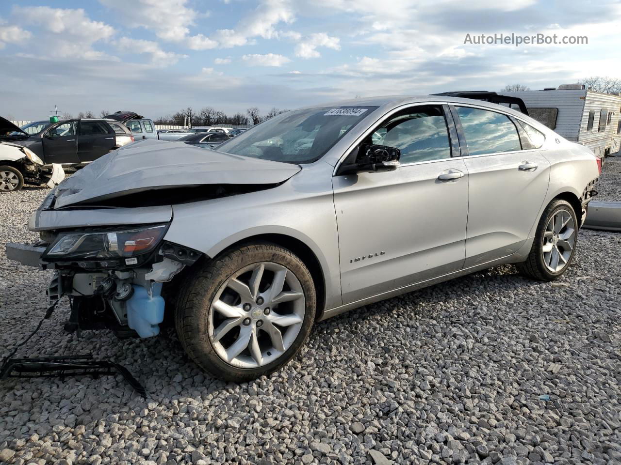 2017 Chevrolet Impala Lt Silver vin: 2G1105S30H9123381