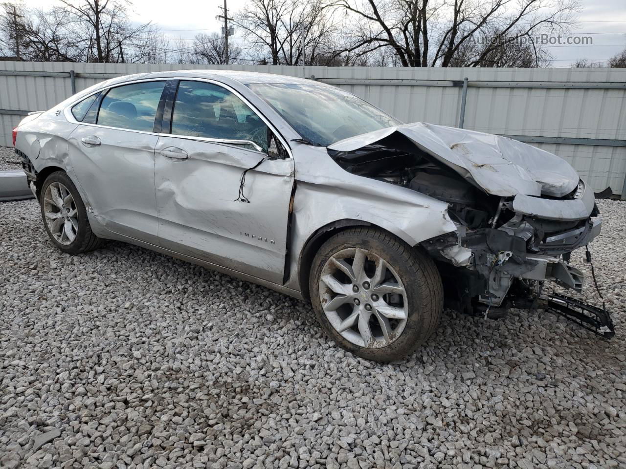 2017 Chevrolet Impala Lt Silver vin: 2G1105S30H9123381