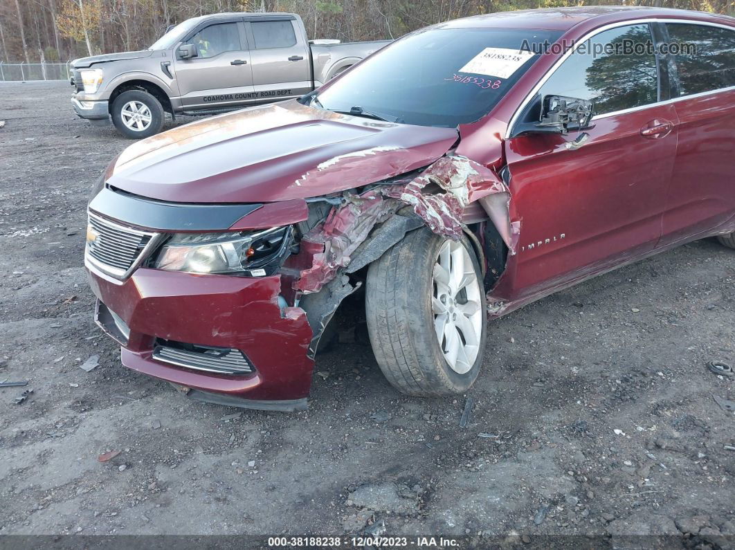 2017 Chevrolet Impala 1lt Бордовый vin: 2G1105S30H9129374