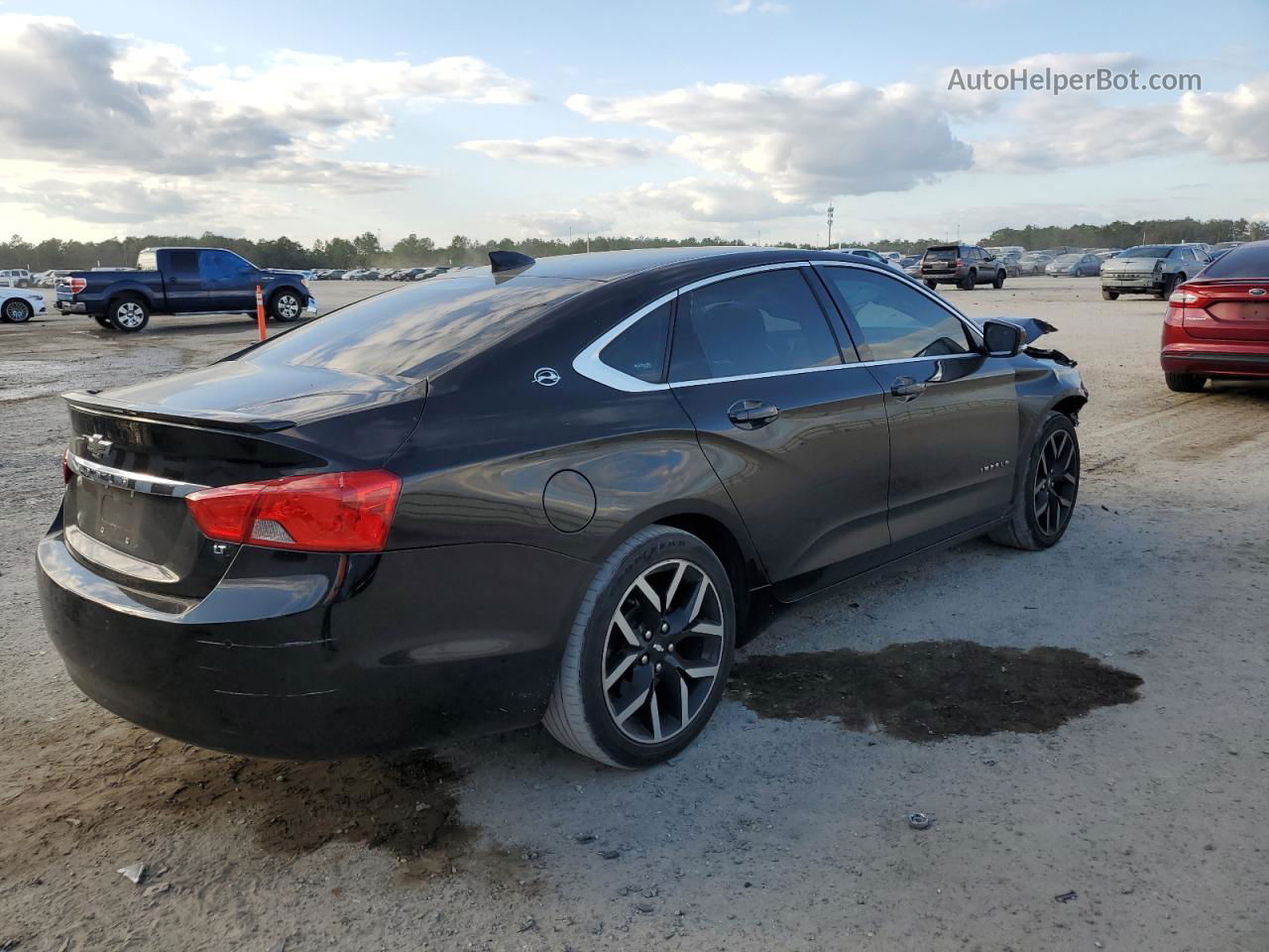 2017 Chevrolet Impala Lt Black vin: 2G1105S30H9144618