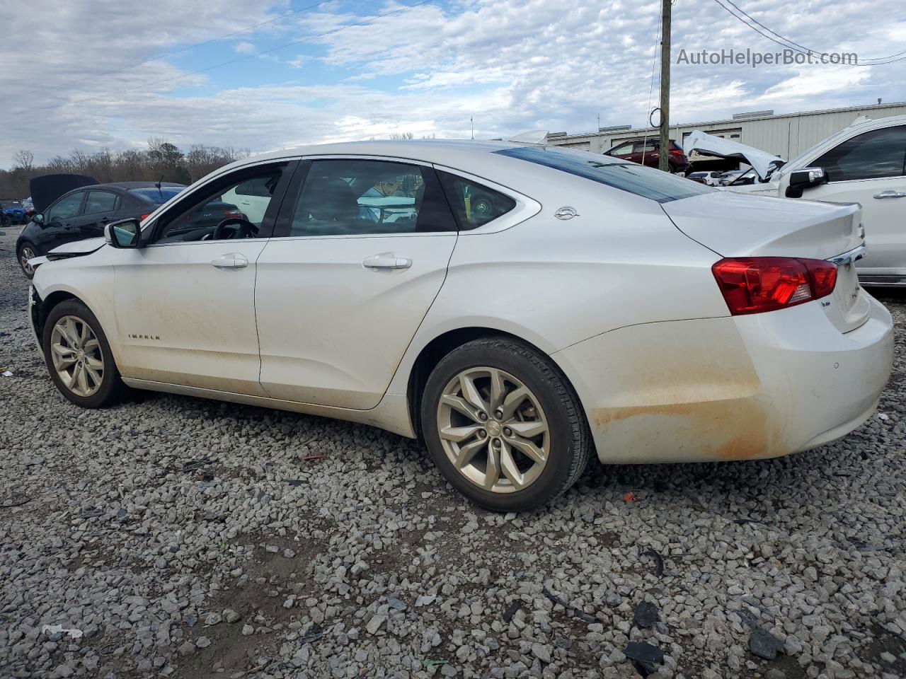 2017 Chevrolet Impala Lt White vin: 2G1105S30H9189669