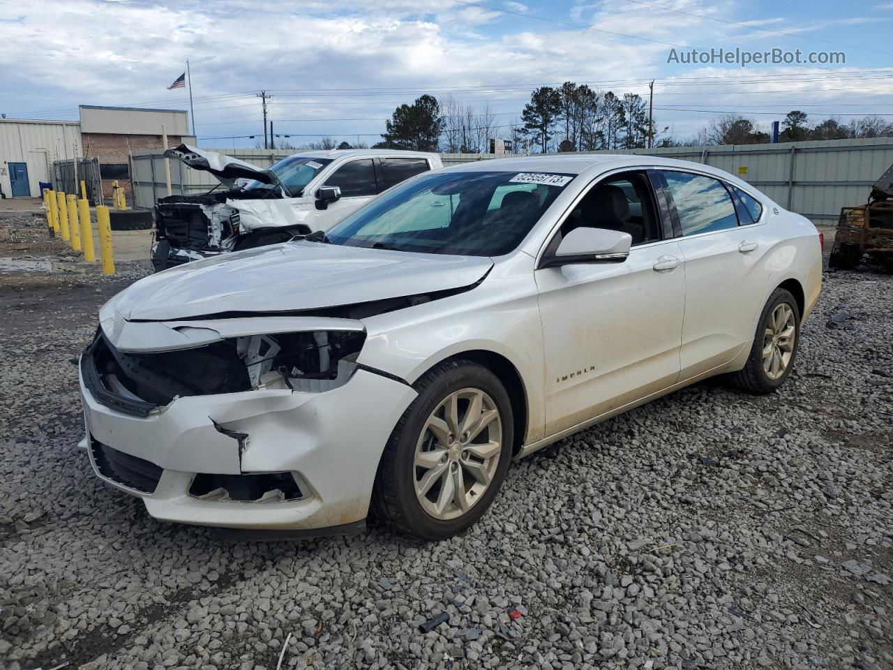 2017 Chevrolet Impala Lt White vin: 2G1105S30H9189669