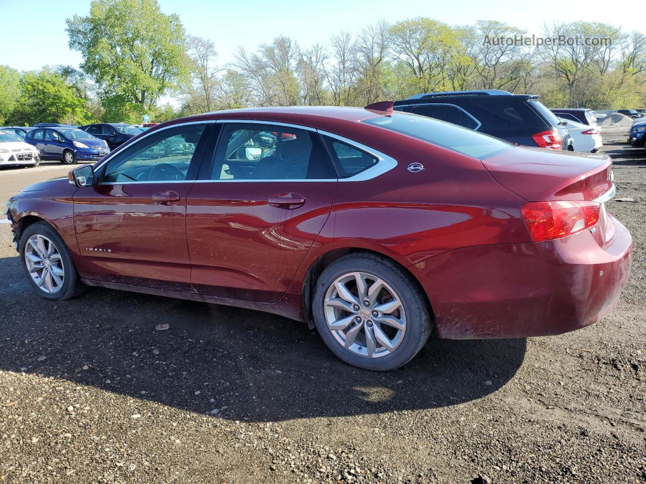 2017 Chevrolet Impala Lt Red vin: 2G1105S31H9108243