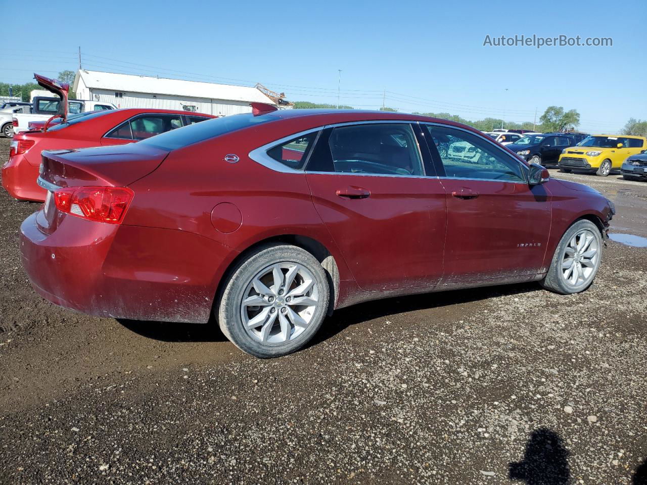 2017 Chevrolet Impala Lt Red vin: 2G1105S31H9108243