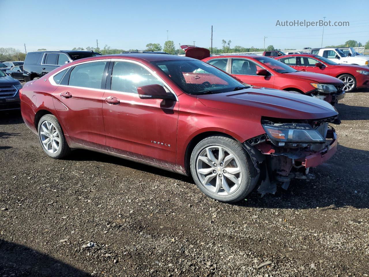 2017 Chevrolet Impala Lt Красный vin: 2G1105S31H9108243