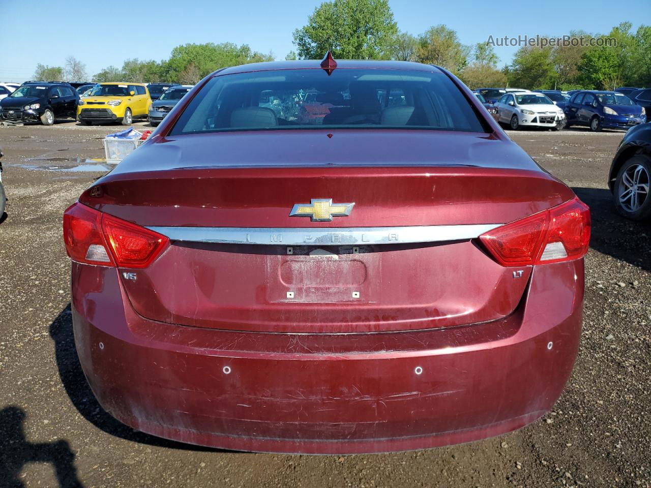 2017 Chevrolet Impala Lt Red vin: 2G1105S31H9108243