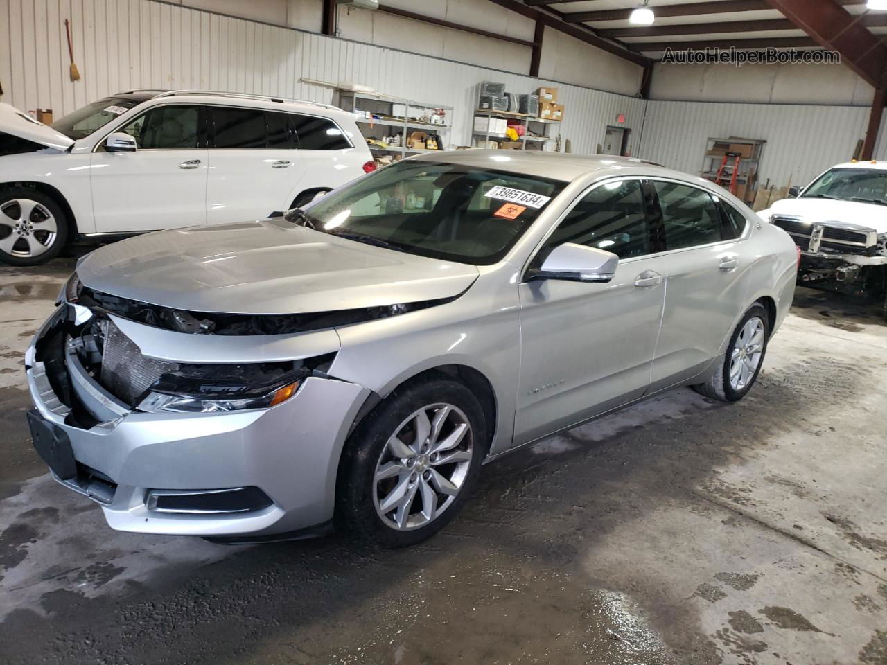 2017 Chevrolet Impala Lt Silver vin: 2G1105S31H9115323