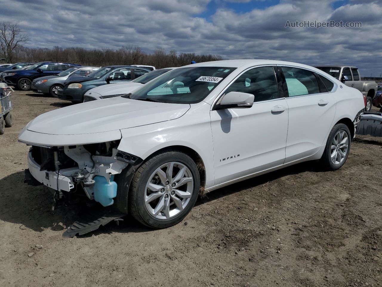 2017 Chevrolet Impala Lt White vin: 2G1105S31H9125396