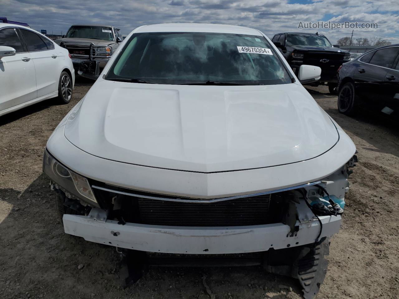 2017 Chevrolet Impala Lt White vin: 2G1105S31H9125396