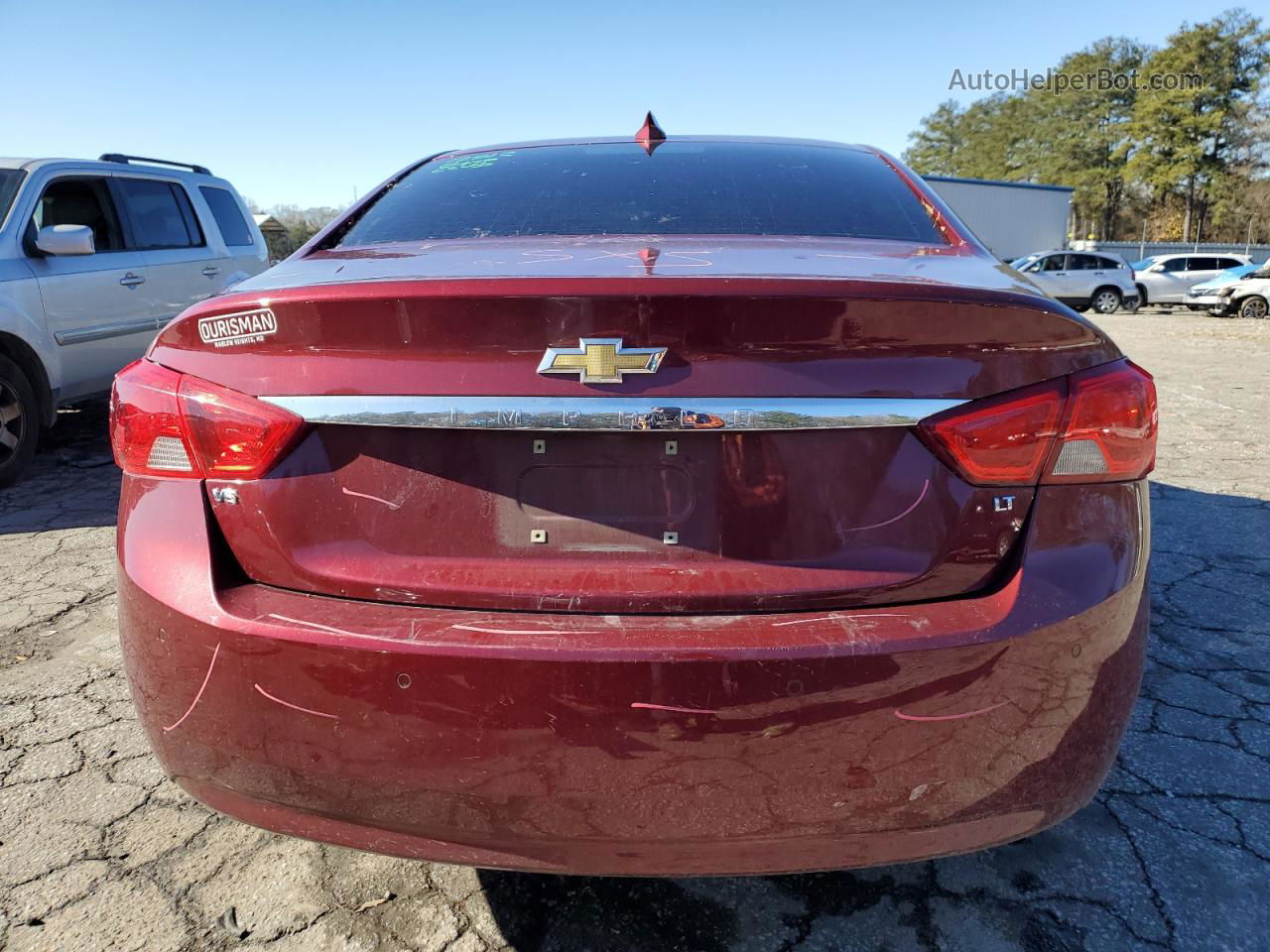 2017 Chevrolet Impala Lt Red vin: 2G1105S31H9144871