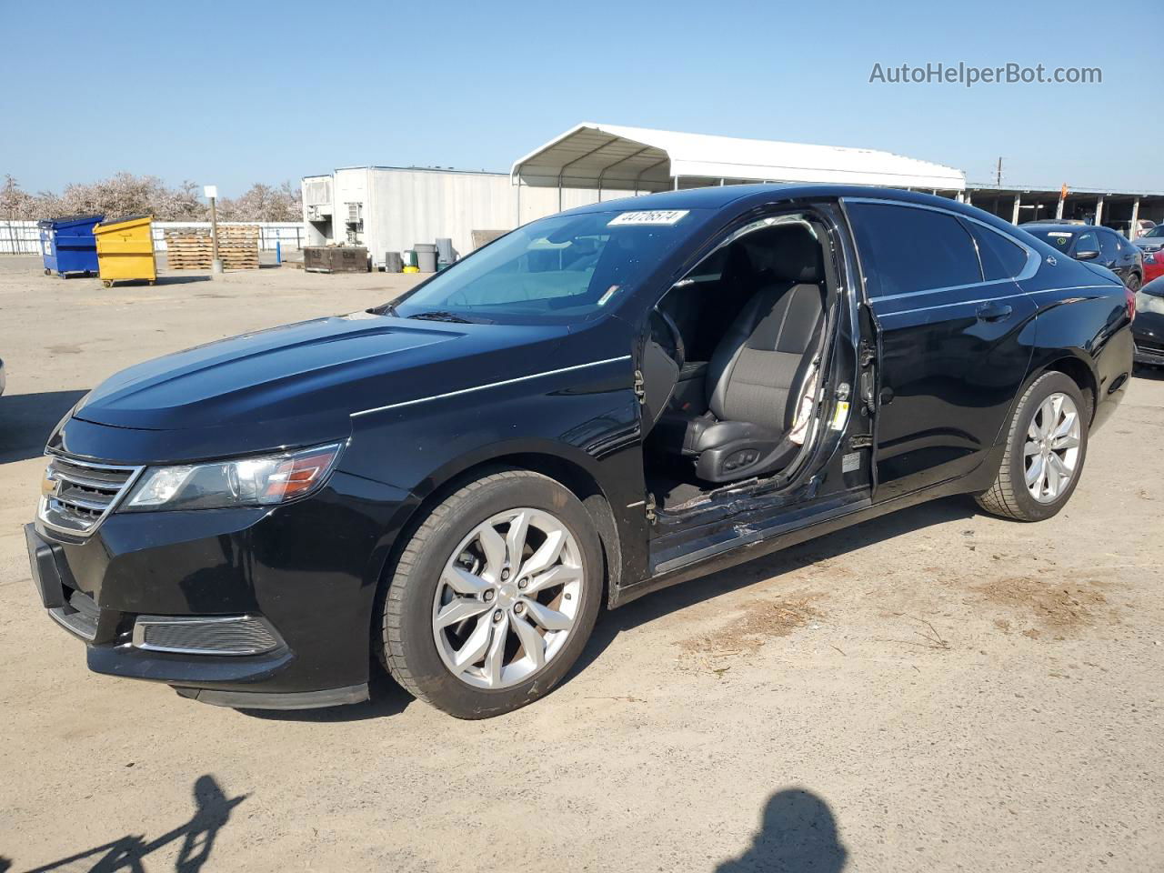 2017 Chevrolet Impala Lt Black vin: 2G1105S31H9158432