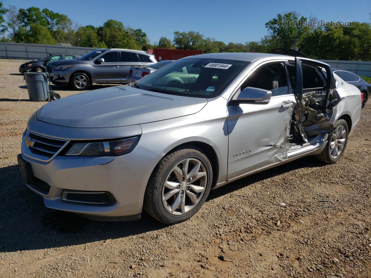 2017 Chevrolet Impala Lt Silver vin: 2G1105S31H9171598