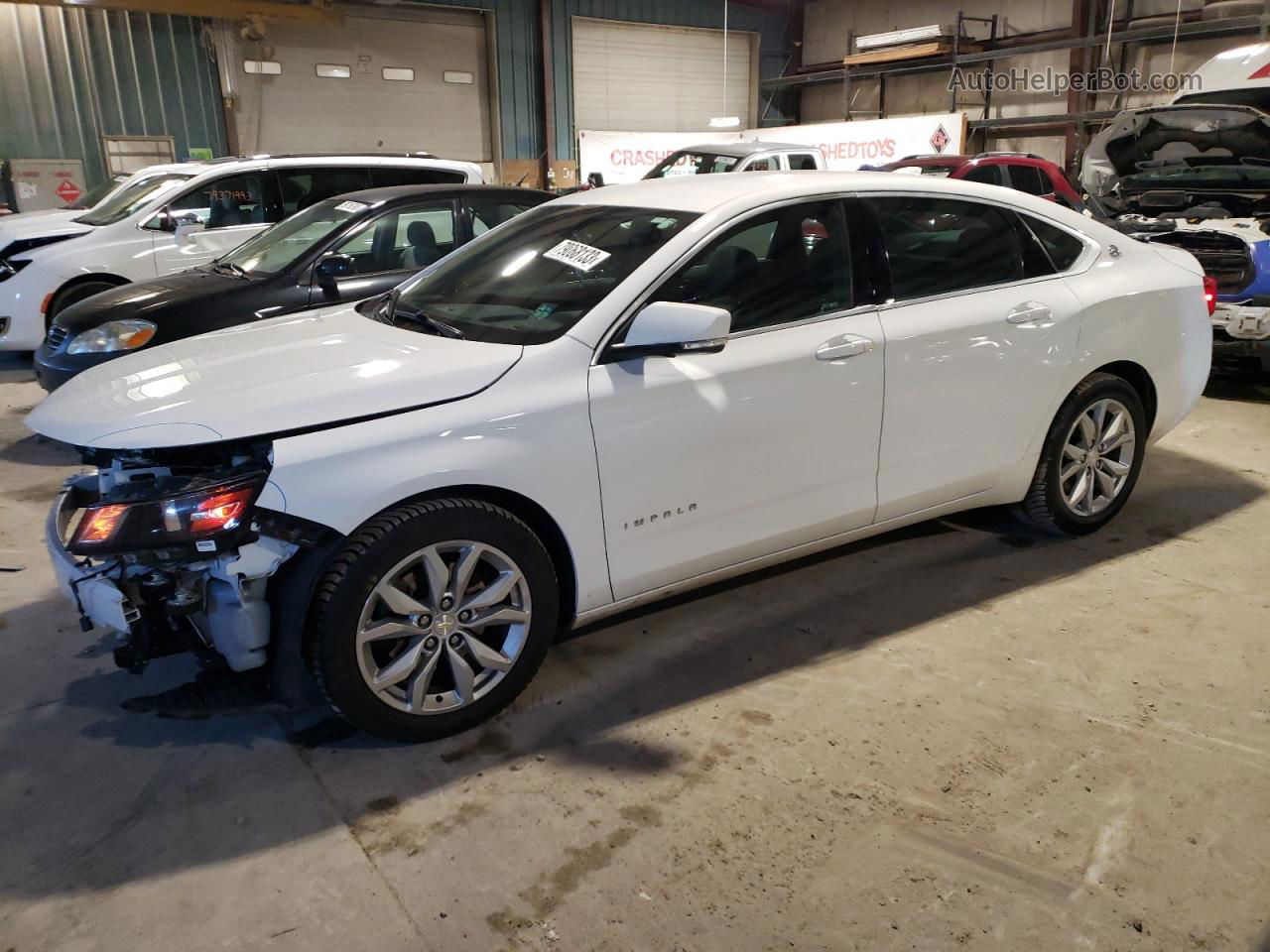 2017 Chevrolet Impala Lt White vin: 2G1105S31H9194427