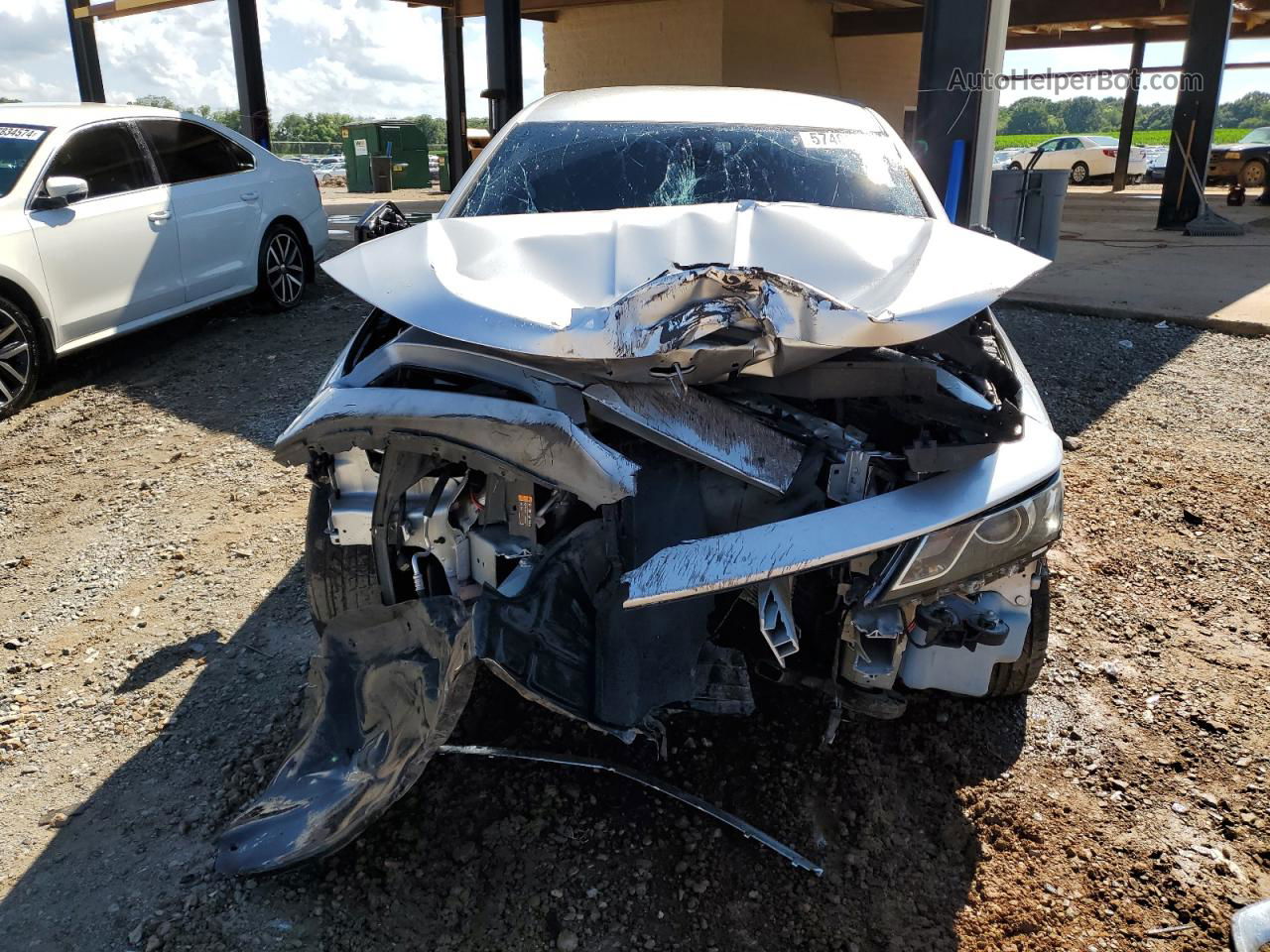 2017 Chevrolet Impala Lt Silver vin: 2G1105S32H9110633