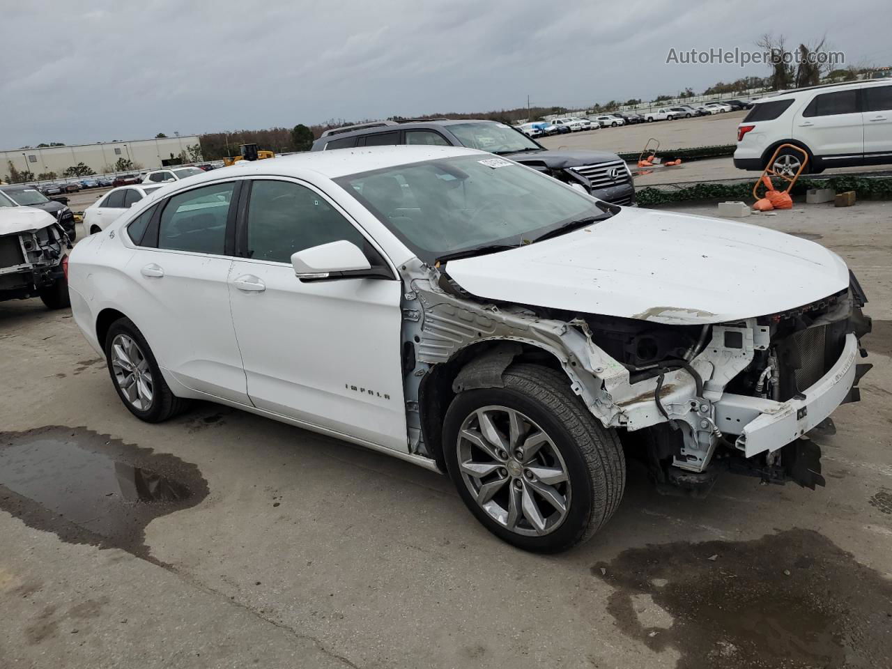 2017 Chevrolet Impala Lt White vin: 2G1105S32H9158472