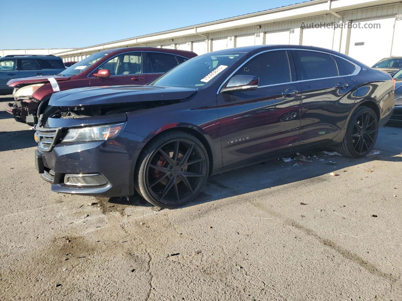 2017 Chevrolet Impala Lt Blue vin: 2G1105S32H9160271