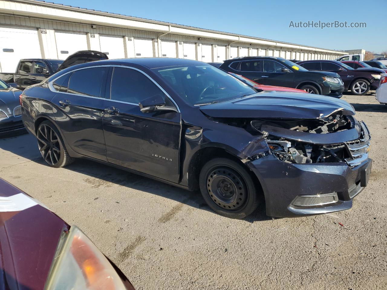 2017 Chevrolet Impala Lt Blue vin: 2G1105S32H9160271