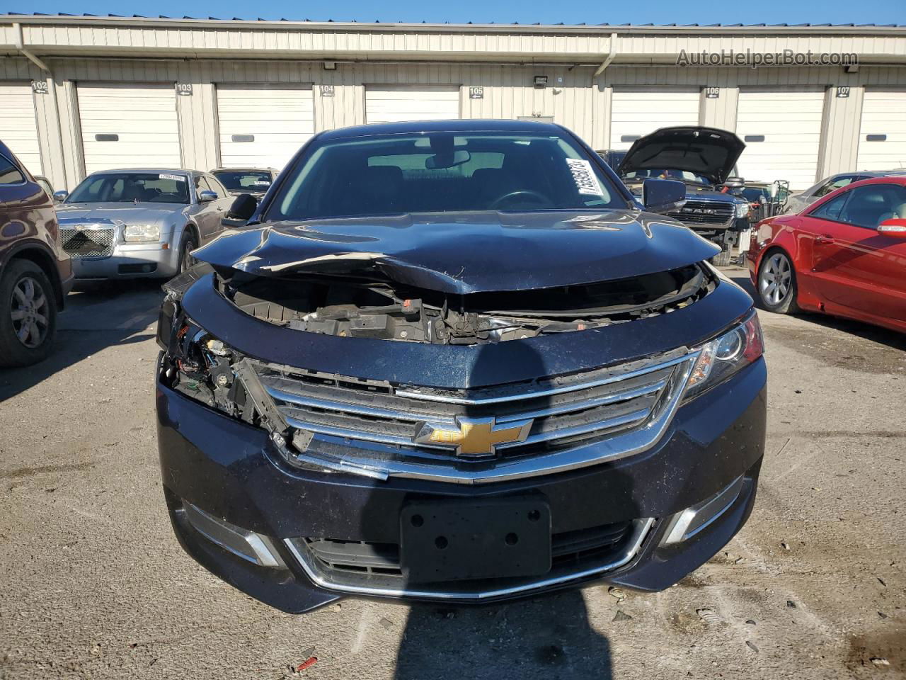 2017 Chevrolet Impala Lt Blue vin: 2G1105S32H9160271
