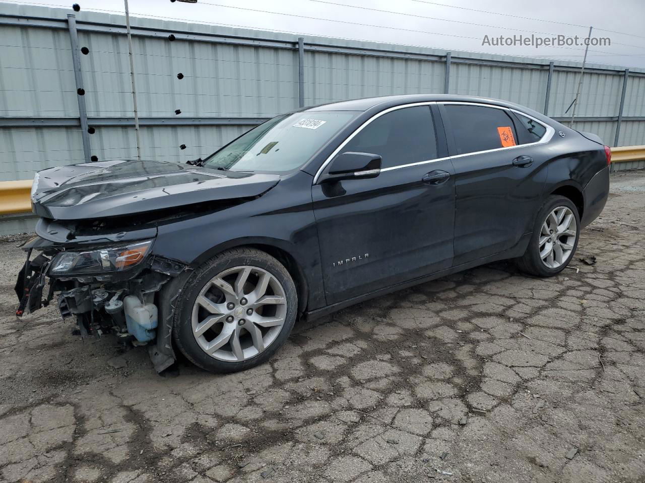 2017 Chevrolet Impala Lt Black vin: 2G1105S32H9160481