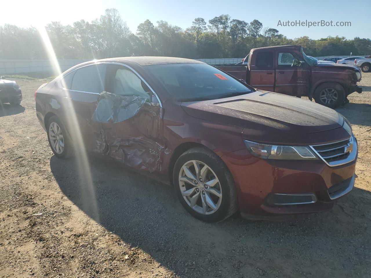 2017 Chevrolet Impala Lt Burgundy vin: 2G1105S32H9172680