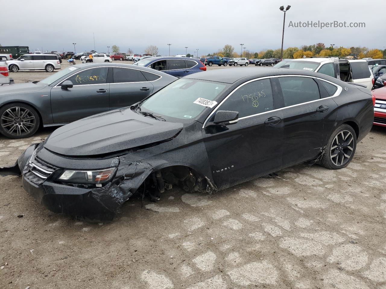 2017 Chevrolet Impala Lt Black vin: 2G1105S32H9178625