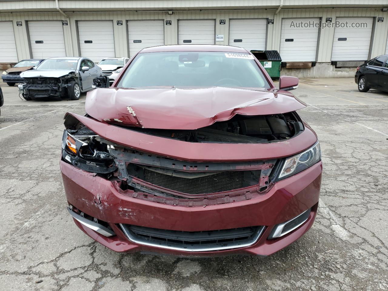 2017 Chevrolet Impala Lt Maroon vin: 2G1105S33H9136450