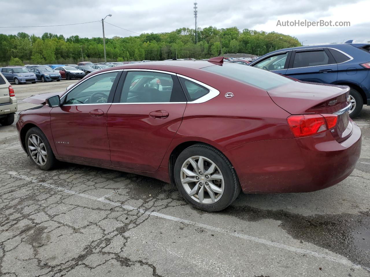 2017 Chevrolet Impala Lt Maroon vin: 2G1105S33H9136450