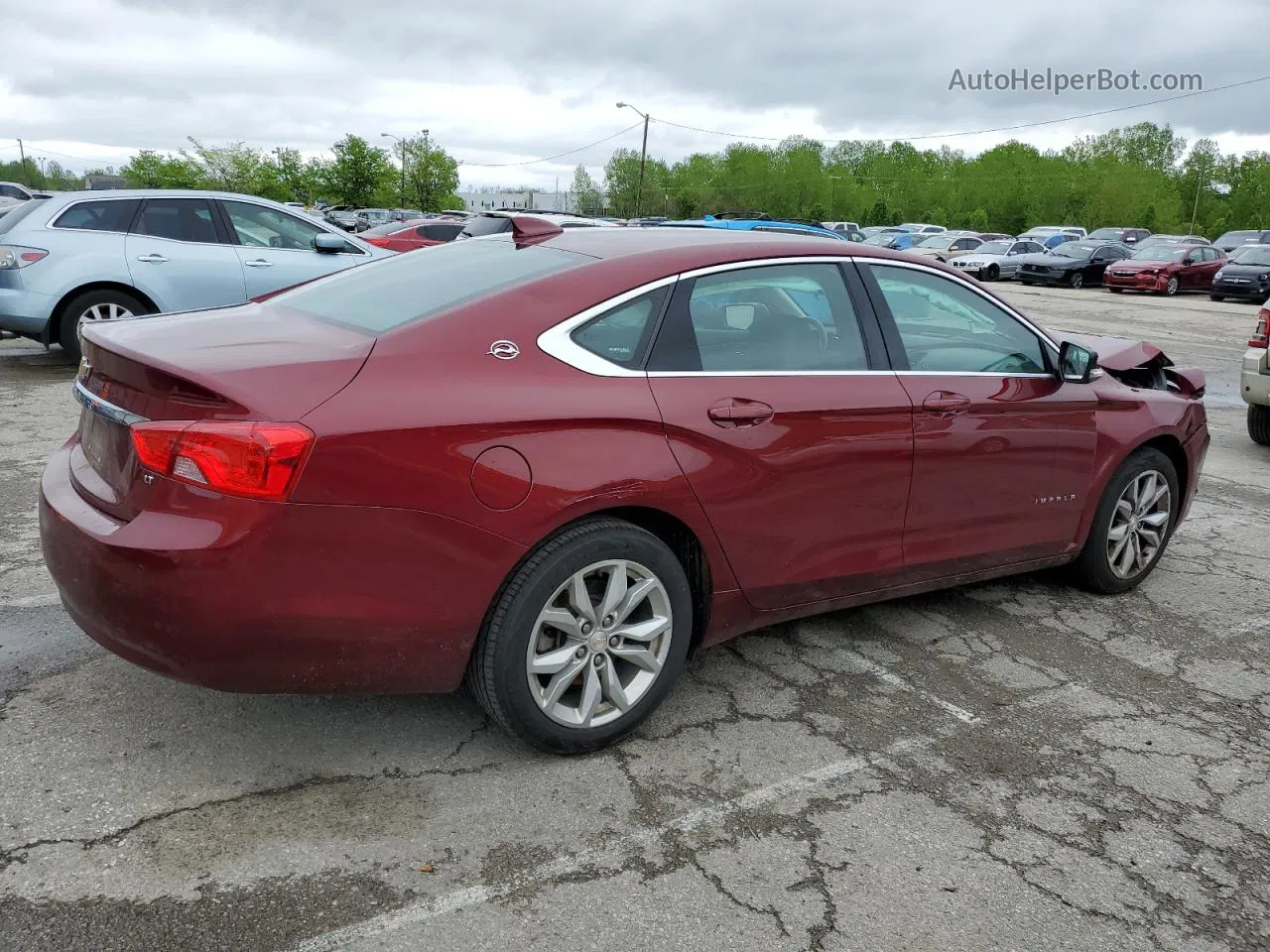 2017 Chevrolet Impala Lt Темно-бордовый vin: 2G1105S33H9136450