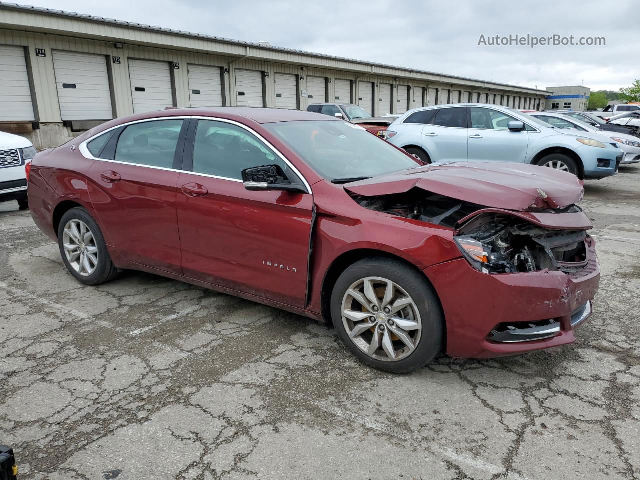 2017 Chevrolet Impala Lt Maroon vin: 2G1105S33H9136450