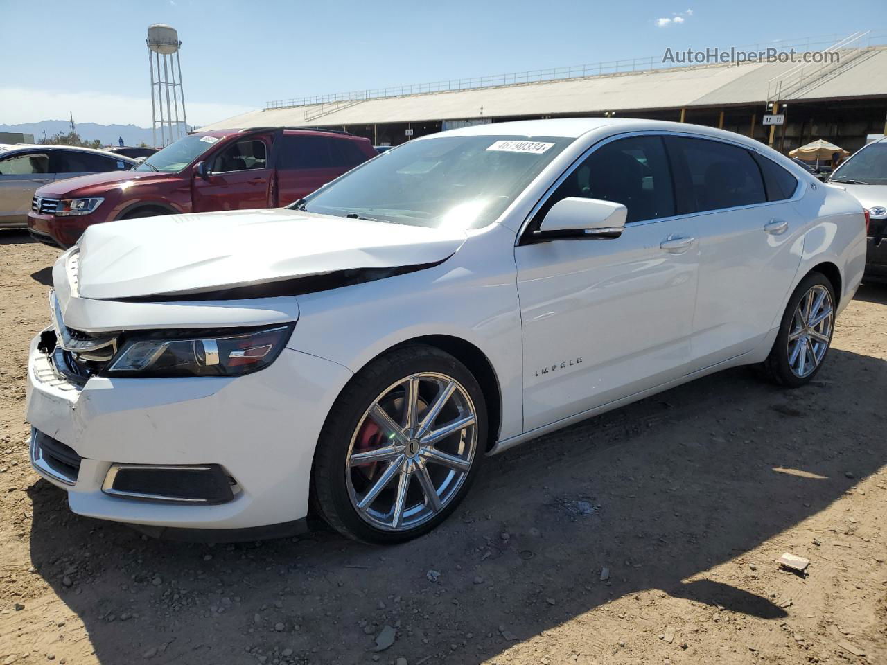 2017 Chevrolet Impala Lt White vin: 2G1105S33H9165687