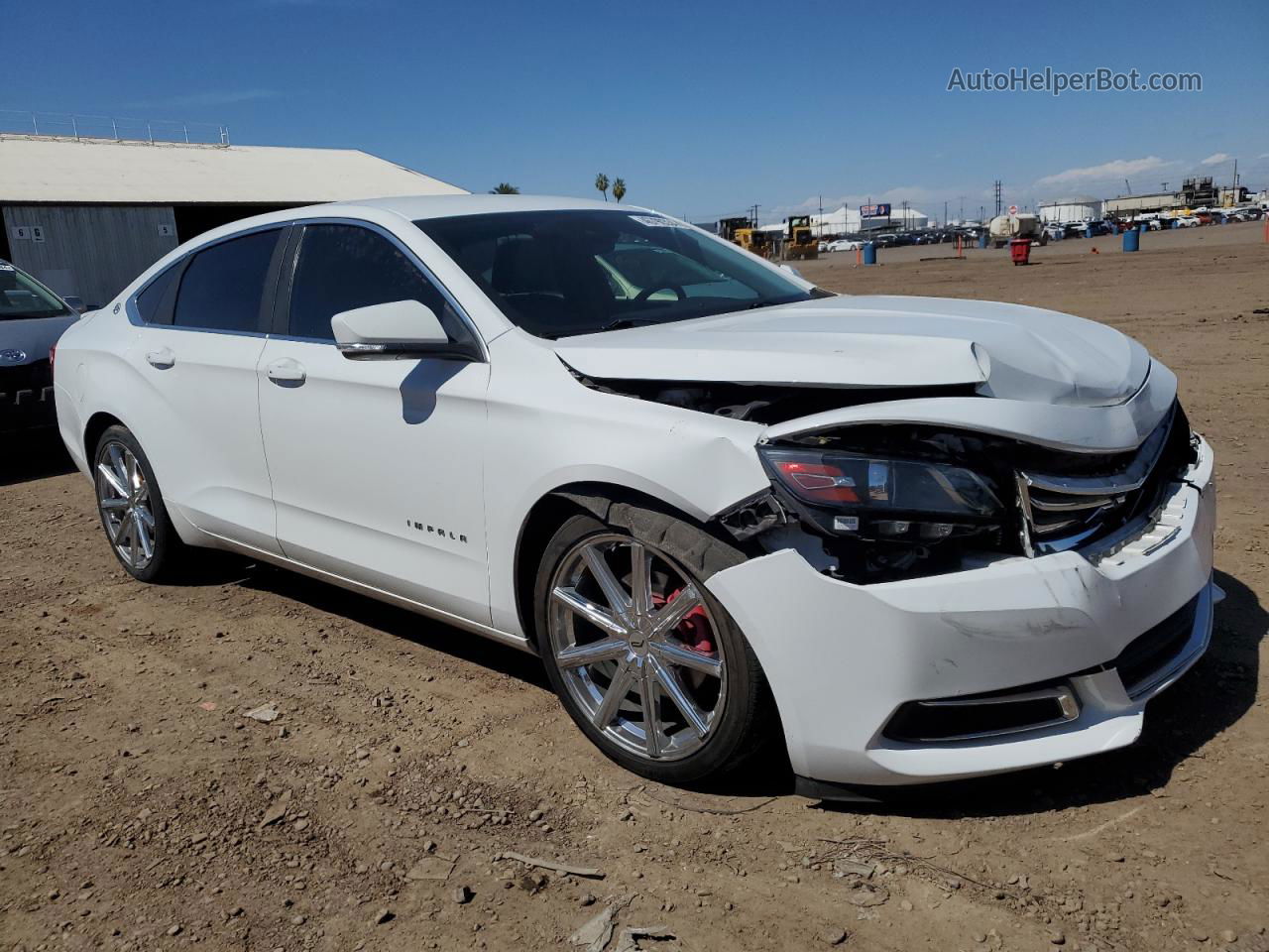 2017 Chevrolet Impala Lt White vin: 2G1105S33H9165687