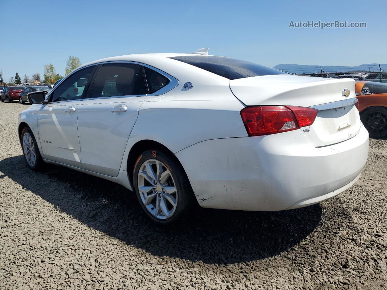 2017 Chevrolet Impala Lt White vin: 2G1105S34H9100430