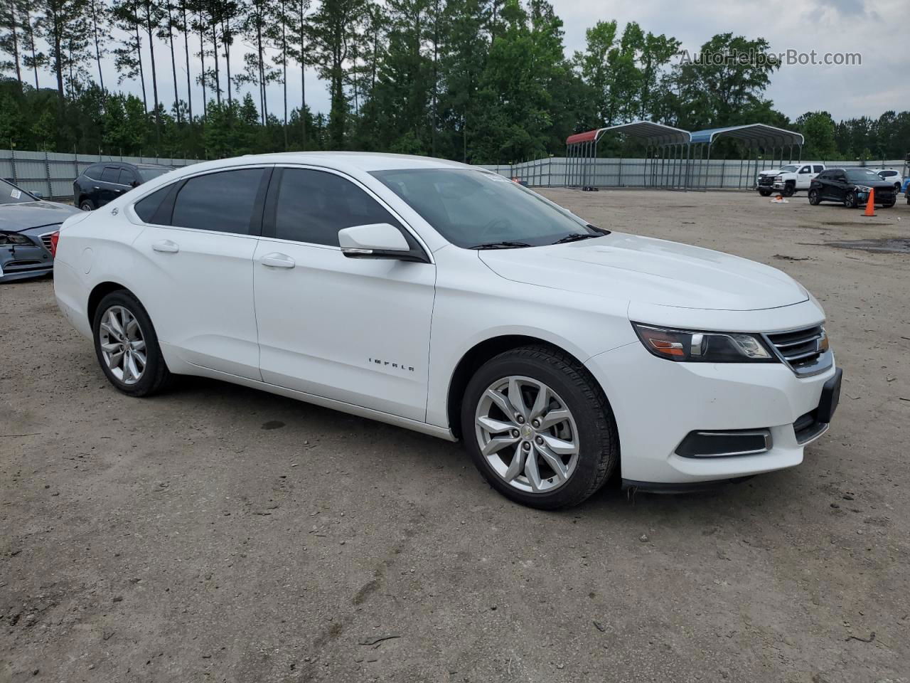 2017 Chevrolet Impala Lt White vin: 2G1105S34H9105160