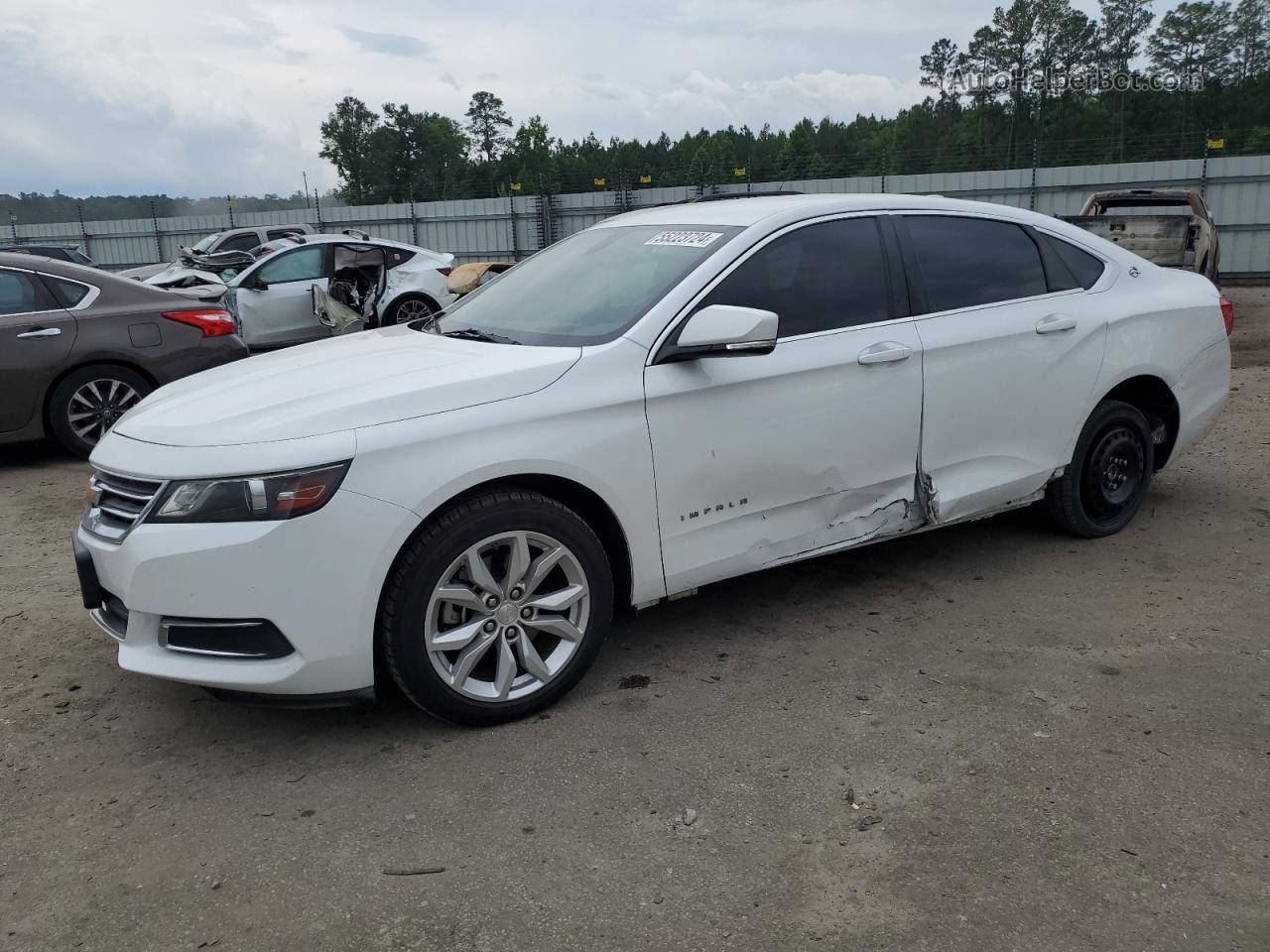 2017 Chevrolet Impala Lt White vin: 2G1105S34H9105160