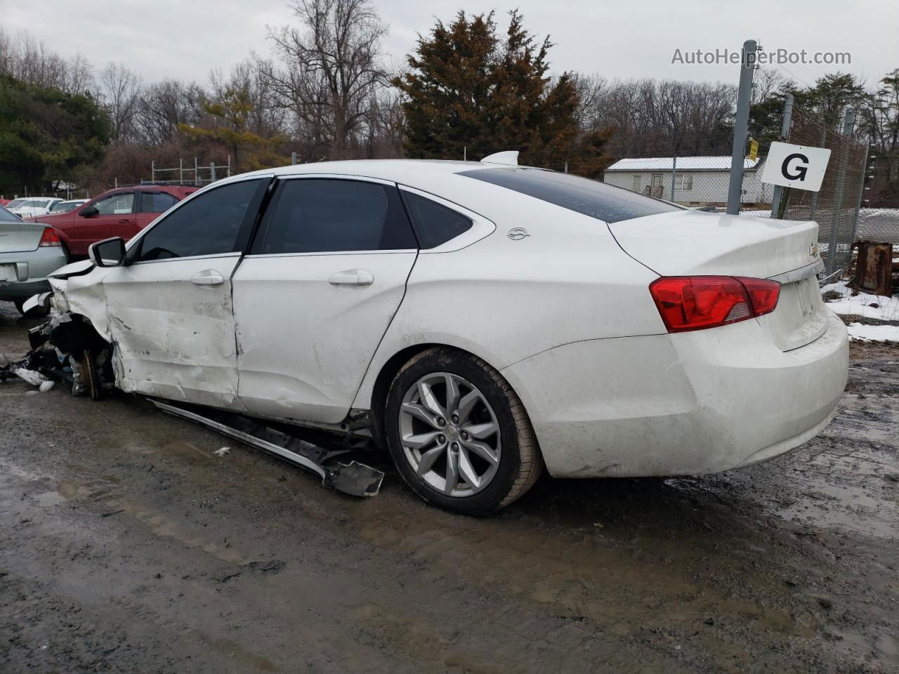 2017 Chevrolet Impala Lt White vin: 2G1105S34H9108480