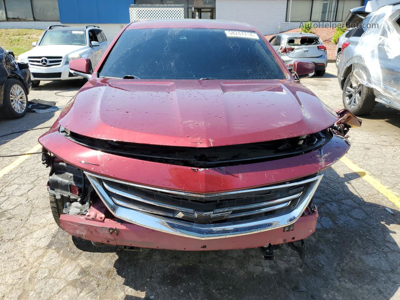 2017 Chevrolet Impala Lt Red vin: 2G1105S34H9125330