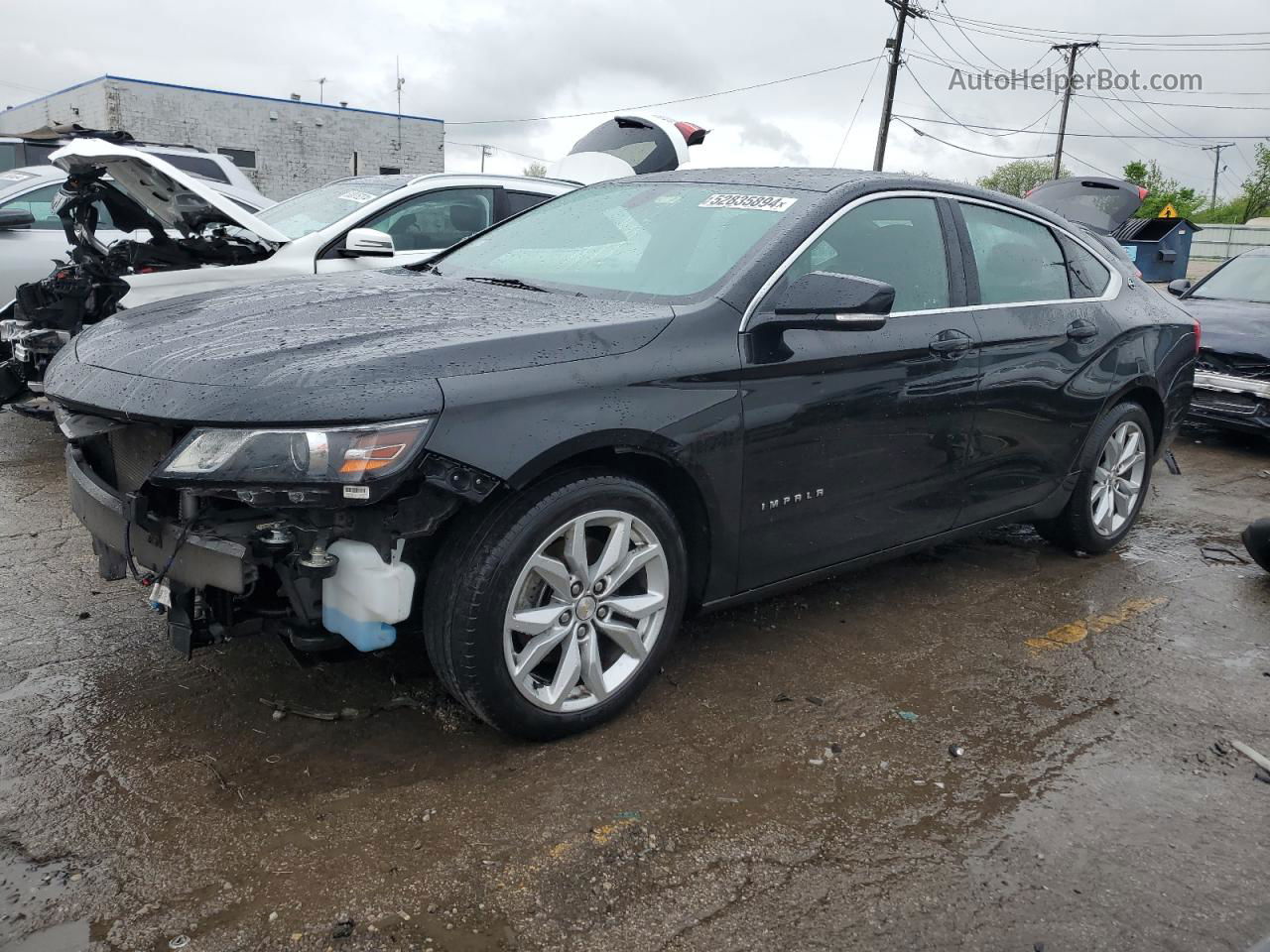 2017 Chevrolet Impala Lt Black vin: 2G1105S34H9155265