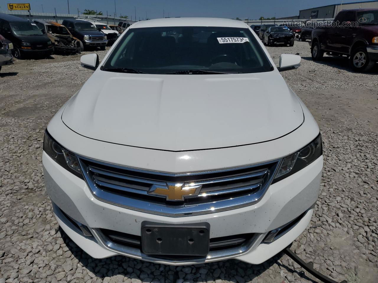 2017 Chevrolet Impala Lt White vin: 2G1105S34H9160188