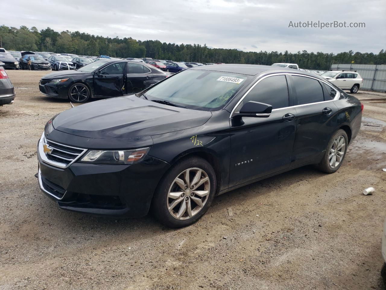 2017 Chevrolet Impala Lt Black vin: 2G1105S34H9170493