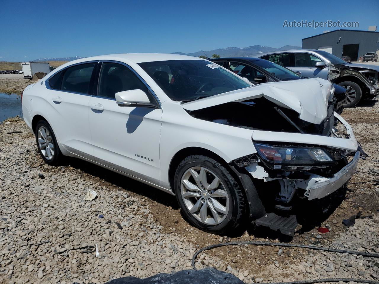 2017 Chevrolet Impala Lt White vin: 2G1105S34H9187116