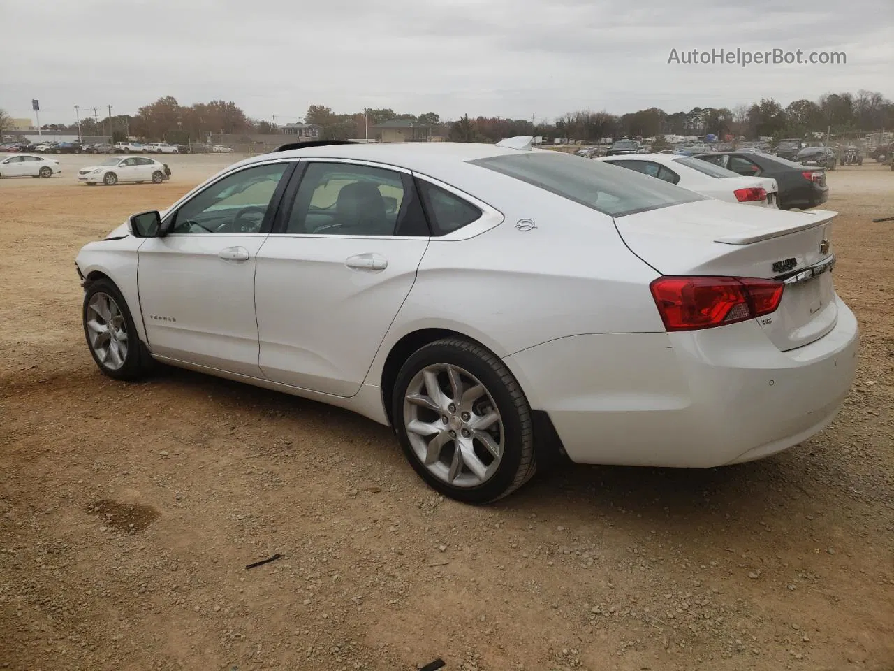 2017 Chevrolet Impala Lt White vin: 2G1105S35H9129676