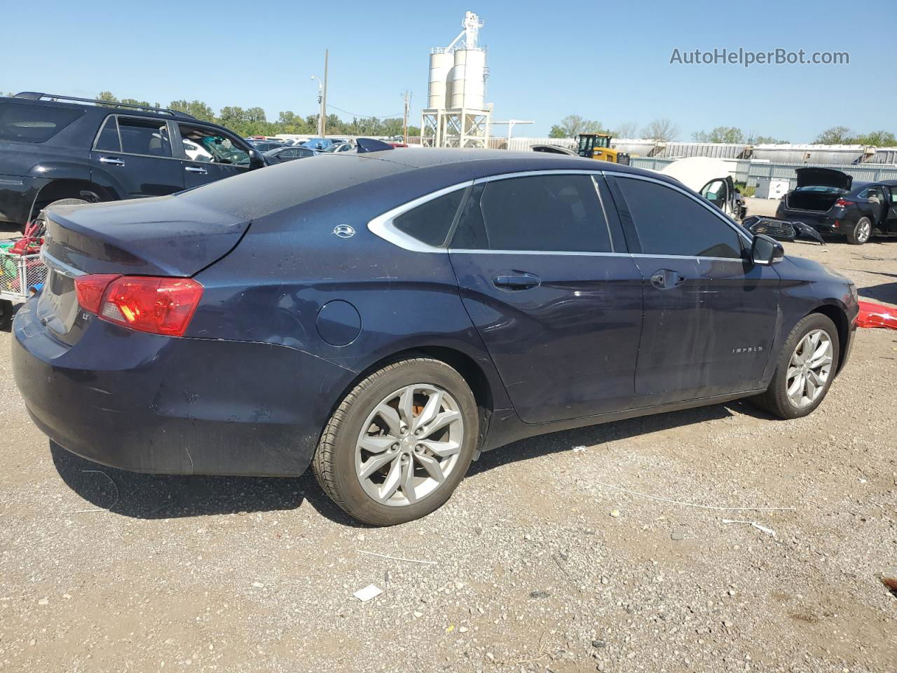 2017 Chevrolet Impala Lt Blue vin: 2G1105S35H9140340