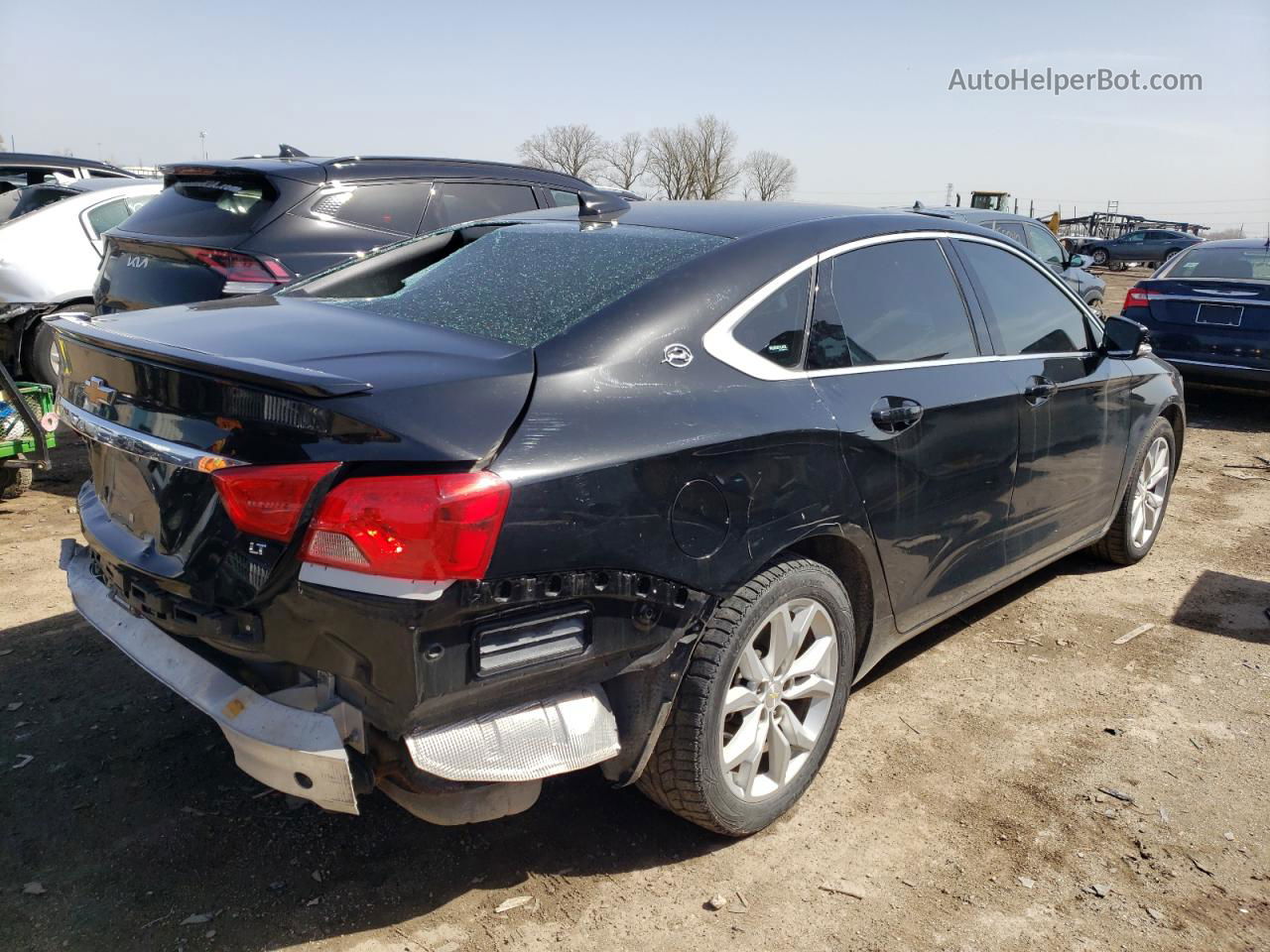 2017 Chevrolet Impala Lt Black vin: 2G1105S36H9110196